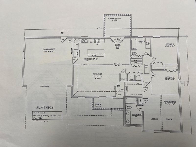 2D floor plan layout of this home in , Orangeburg, SC (Image 4).