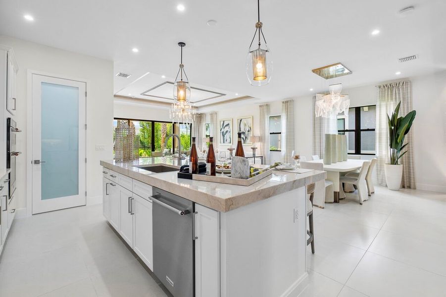 Furnished interior view inside a new home in Solana Bay at Avenir, Palm Beach Gardens (Image 11).