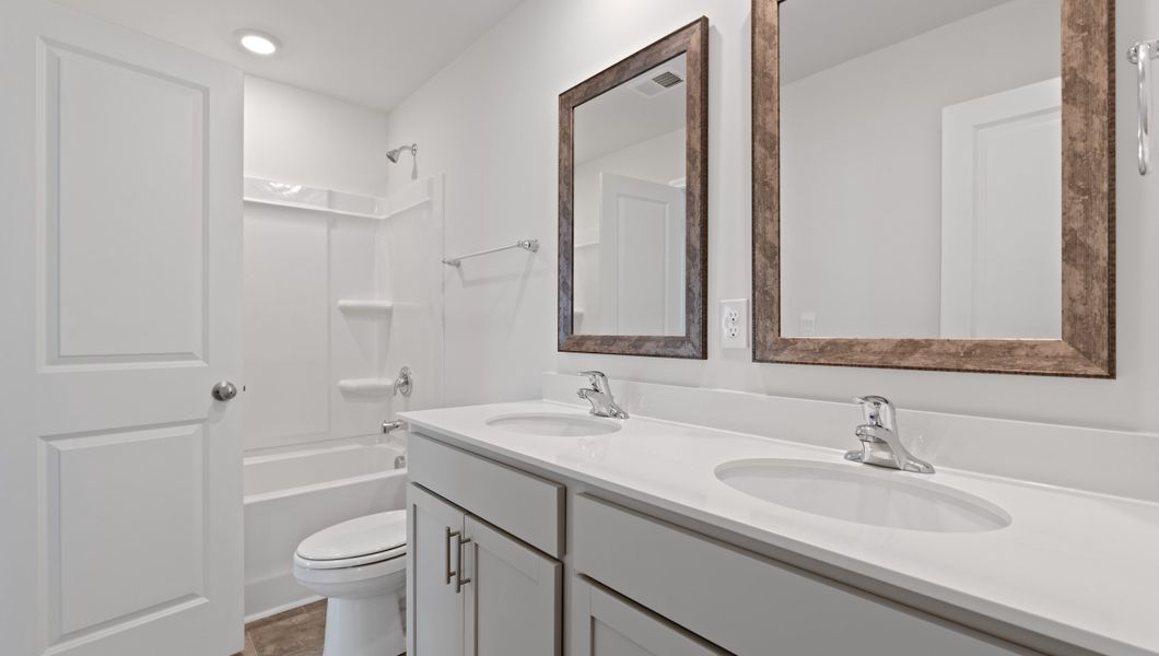 Furnished interior view inside a new home in Durbin Meadows Traditions, Fountain Inn (Image 13). Furnished interior view inside a new home in Durbin Meadows Traditions, Fountain Inn (Image 13).