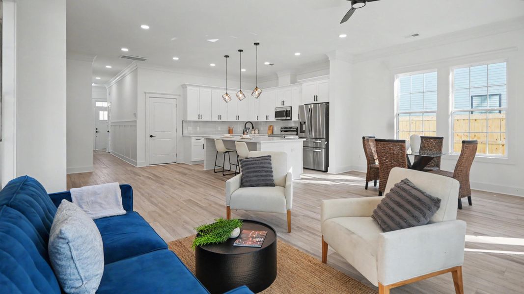 Furnished interior view inside a new home in , North Charleston (Image 13). Furnished interior view inside a new home in , North Charleston (Image 13).