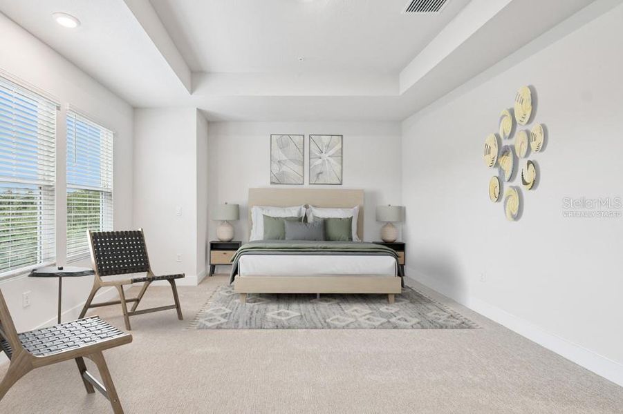 Furnished interior view inside a new home in Towns at Union, St. Petersburg (Image 8).