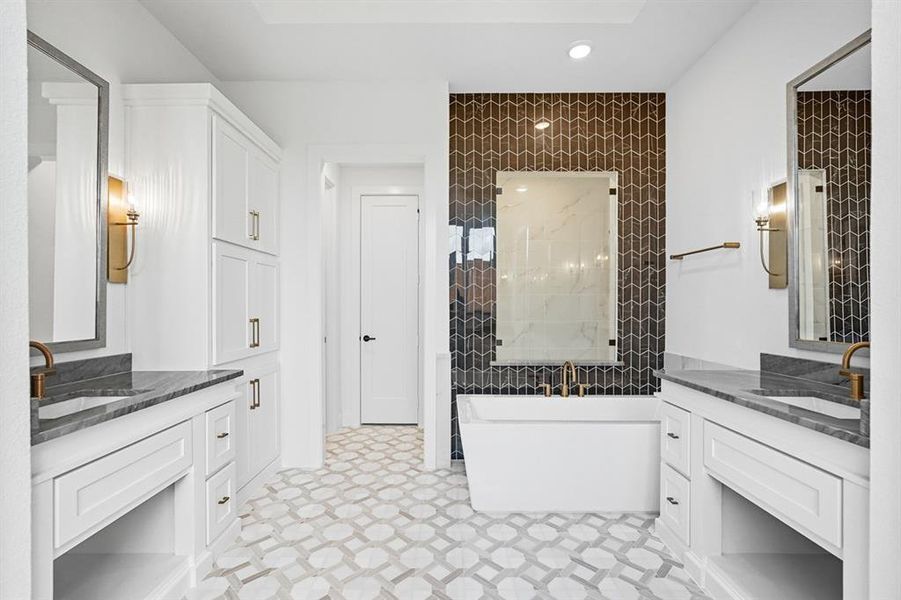 Furnished interior view inside a new home in Mosaic, Celina (Image 12). Furnished interior view inside a new home in Mosaic, Celina (Image 12).