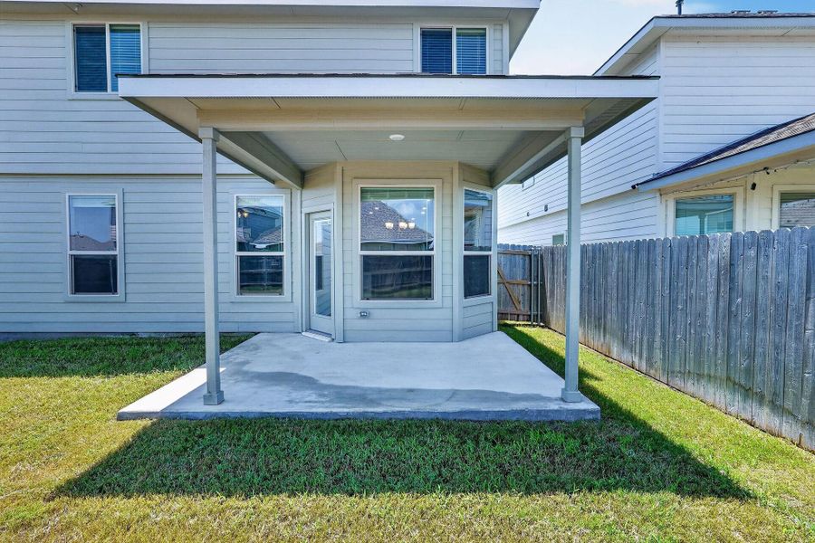 Exterior details and patio area of a home in , College Station (Image 3). Exterior details and patio area of a home in , College Station (Image 3).