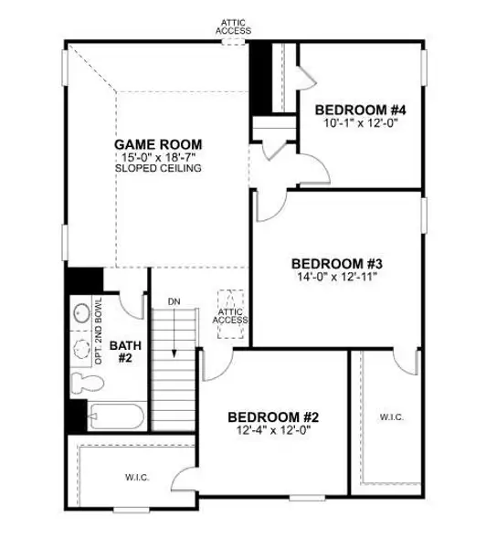 2D floor plan layout of this home in Sorella, Tomball, TX (Image 5). 2D floor plan layout of this home in Sorella, Tomball, TX (Image 5).