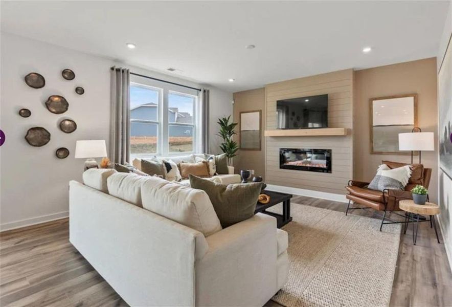 Furnished interior view inside a new home in Reserve at Gum Springs, Jefferson (Image 17).