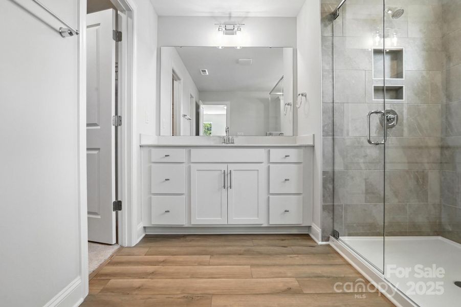 Furnished interior view inside a new home in Hampton Woods, Charlotte (Image 13).