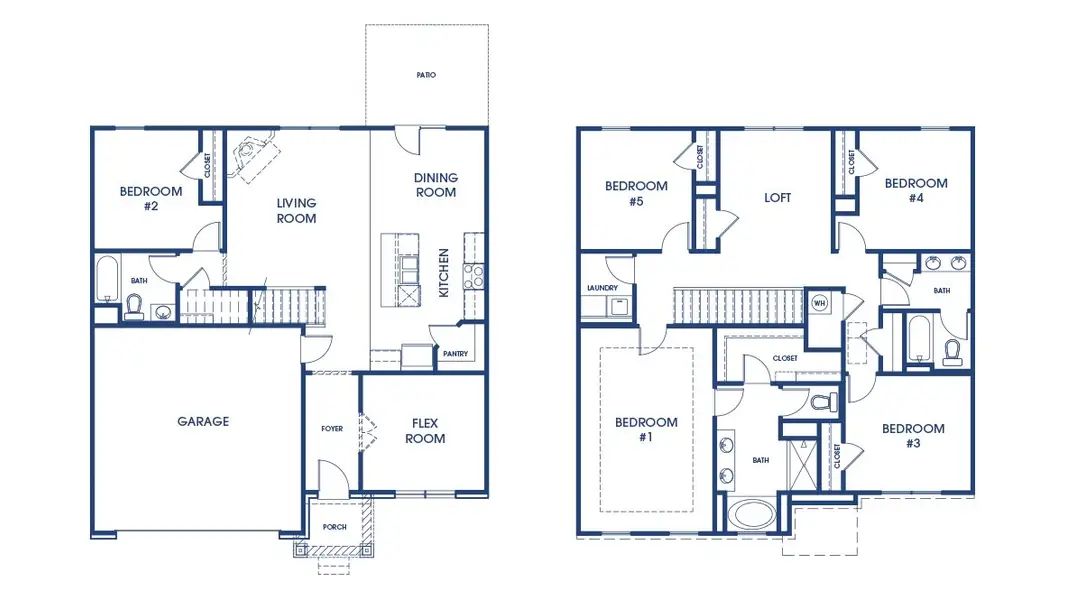 2D floor plan layout of this home in Independence, Loganville, GA (Image 3).