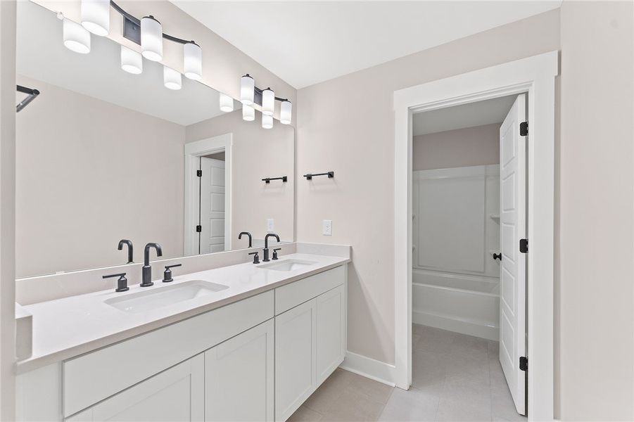 Images of a different home with a similar floor pl