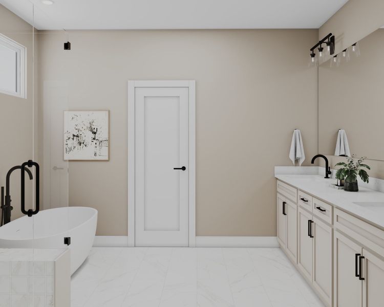 Representative furnished interior of a home built from the Yonah by Beazer Homes in Estates at Daves Creek, Cumming (Image 10).
