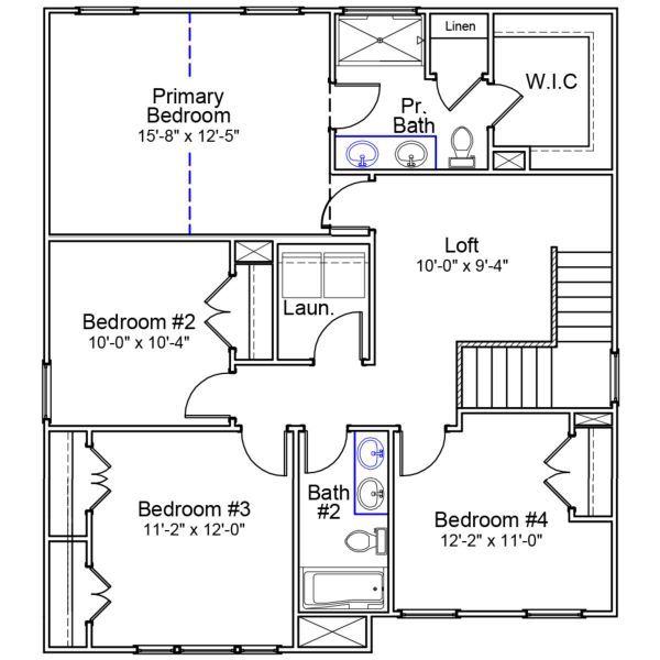 2D floor plan layout of this home in Avenue One, Castle Hayne, NC (Image 4). 2D floor plan layout of this home in Avenue One, Castle Hayne, NC (Image 4).