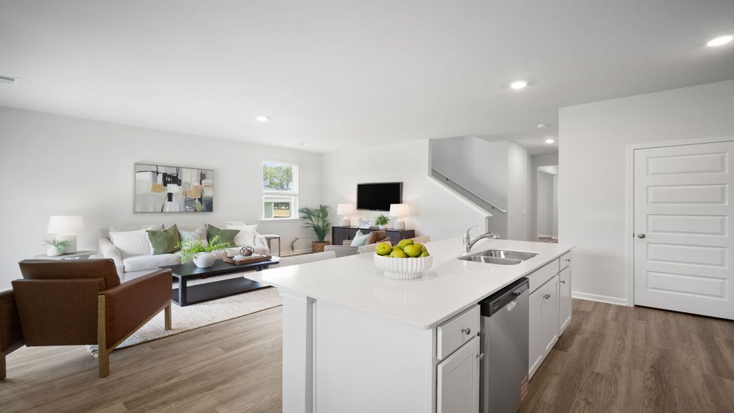 Furnished interior view inside a new home in Fernhill Farms, Statesboro (Image 10).