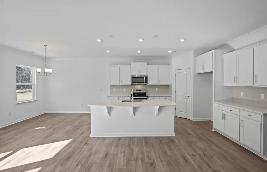 Furnished interior view inside a new home in Parkside Crossing, Charlotte (Image 17). Furnished interior view inside a new home in Parkside Crossing, Charlotte (Image 17).