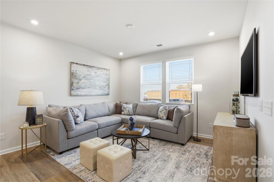 Furnished interior view inside a new home in The Townes at Cheyney, Charlotte (Image 10).