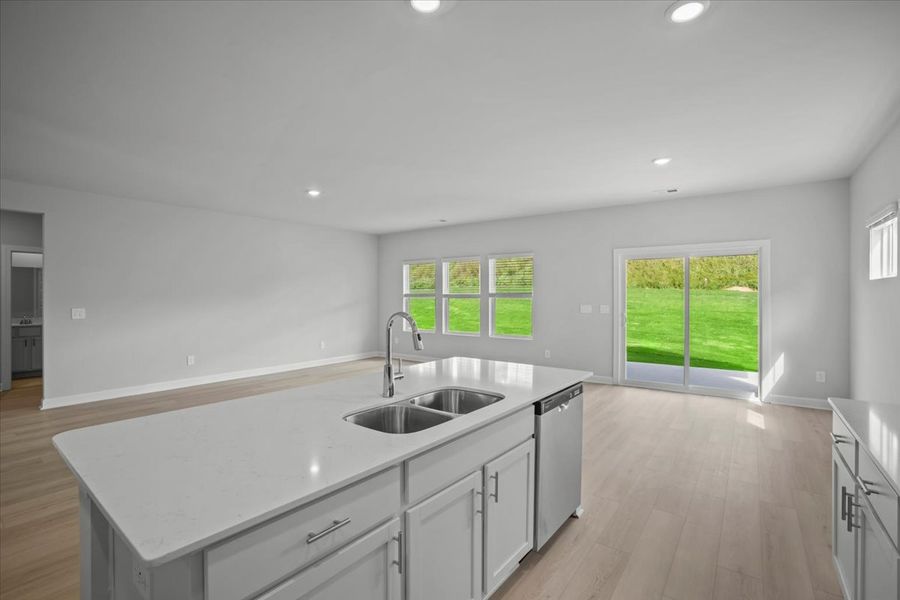 Furnished interior view inside a new home in The Farm at Wells Creek - Signature Collection, Gray Court (Image 6).