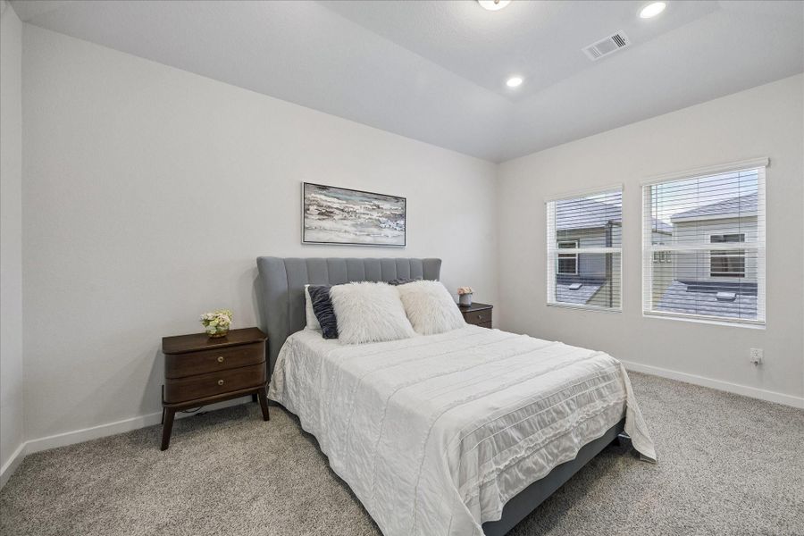 Furnished interior view inside a new home in Dunvale Village - Townhome Collection, Houston (Image 25).