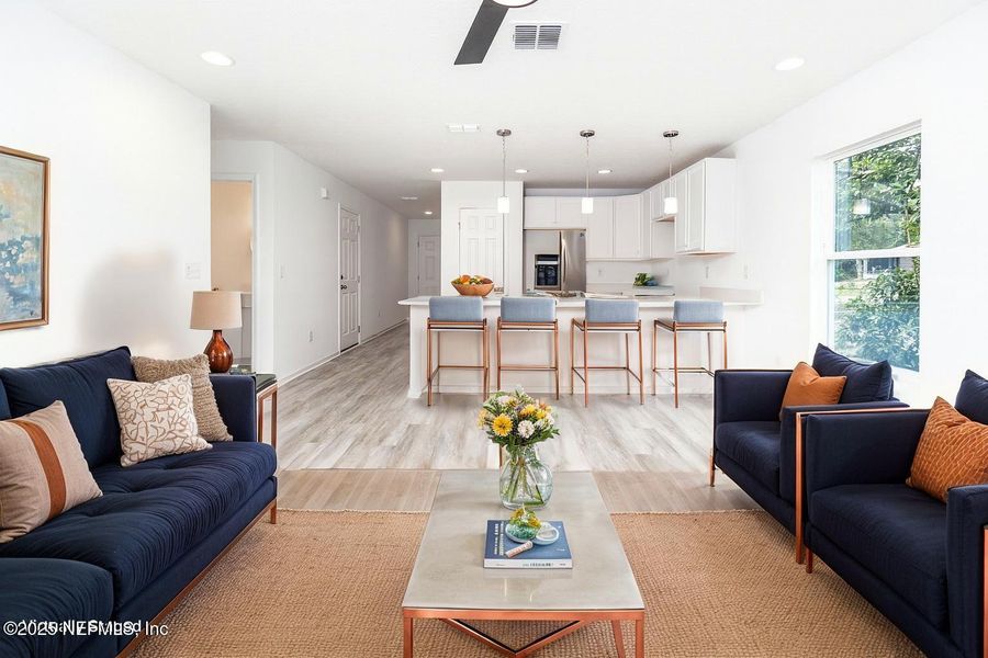 Furnished interior view inside a new home in , Jacksonville (Image 10). Furnished interior view inside a new home in , Jacksonville (Image 10).