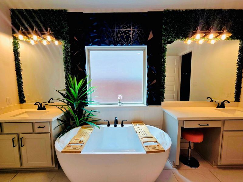 Furnished interior view inside a new home in The Trails, New Caney (Image 11).