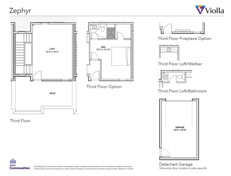 2D floor plan layout for the Plan 4 by Koelbel and Company in Violla, Boulder, CO (Image 19).