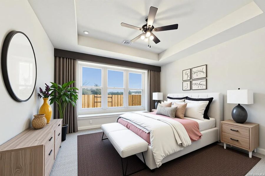 Furnished interior view inside a new home in Foxbrook, Cibolo (Image 8).