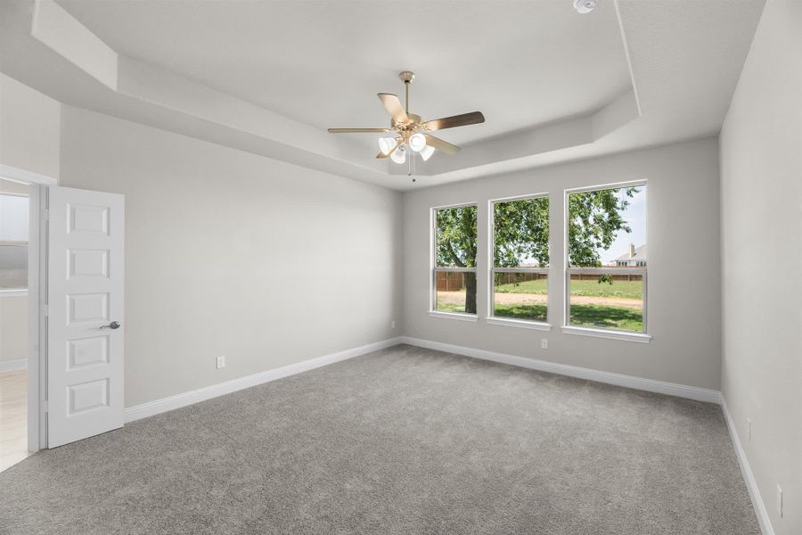 Primary Bedroom | Concept 2796 at Coyote Crossing in Godley, TX by Landsea Homes