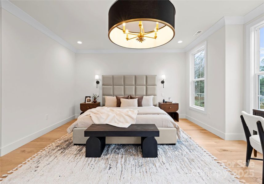 Furnished interior view inside a new home in , Charlotte (Image 40).