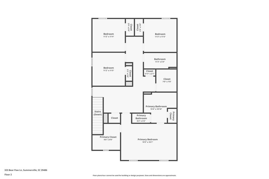 2D floor plan layout of this home in , Summerville, SC (Image 5).