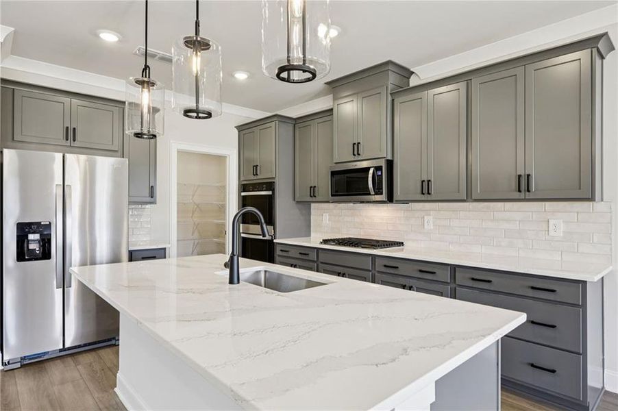 Furnished interior view inside a new home in River Pointe, Monroe (Image 9).