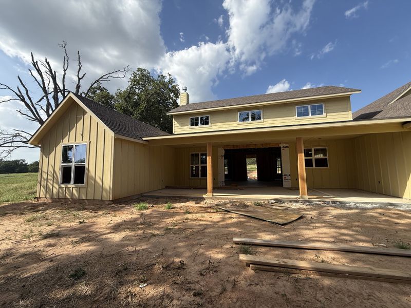 In-progress construction of a new home in Monarch Manor, Poolville, TX (Image 28).
