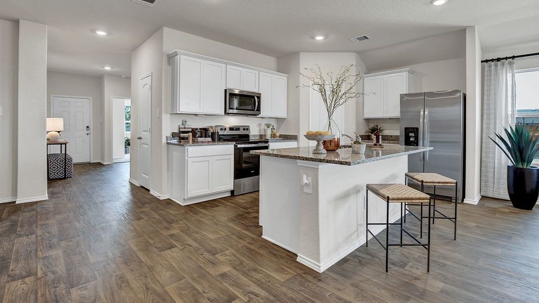 Furnished interior view inside a new home in Navarro Fields, Seguin (Image 11). Furnished interior view inside a new home in Navarro Fields, Seguin (Image 11).