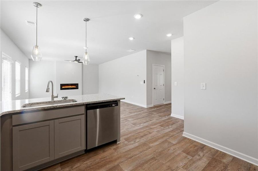 Furnished interior view inside a new home in River Walk Farm, Covington (Image 10).