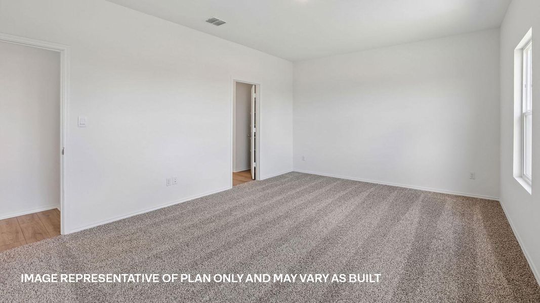 Representative unfurnished interior of a home built from the The Kendall by D.R. Horton in Valverde, Bastrop (Image 29).