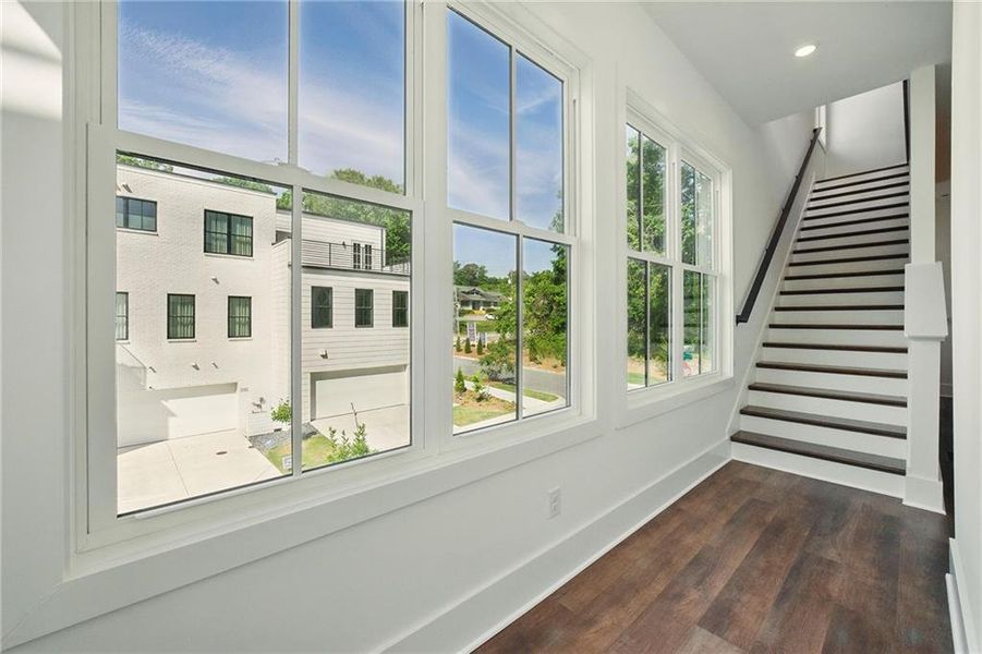 Furnished interior view inside a new home in , Atlanta (Image 13).