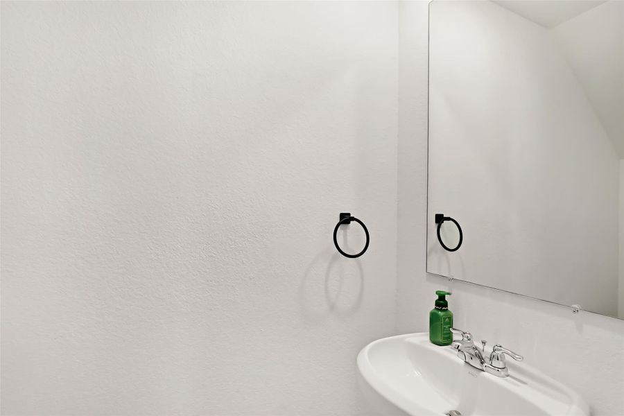 1/2 bath downstairs