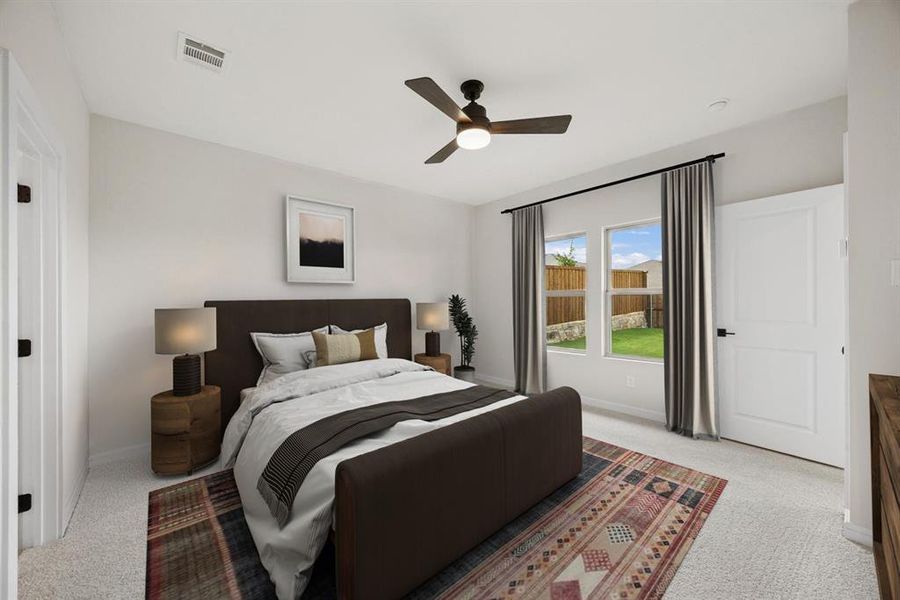 Furnished interior view inside a new home in Aspire at Noble Ridge, Howe (Image 7).