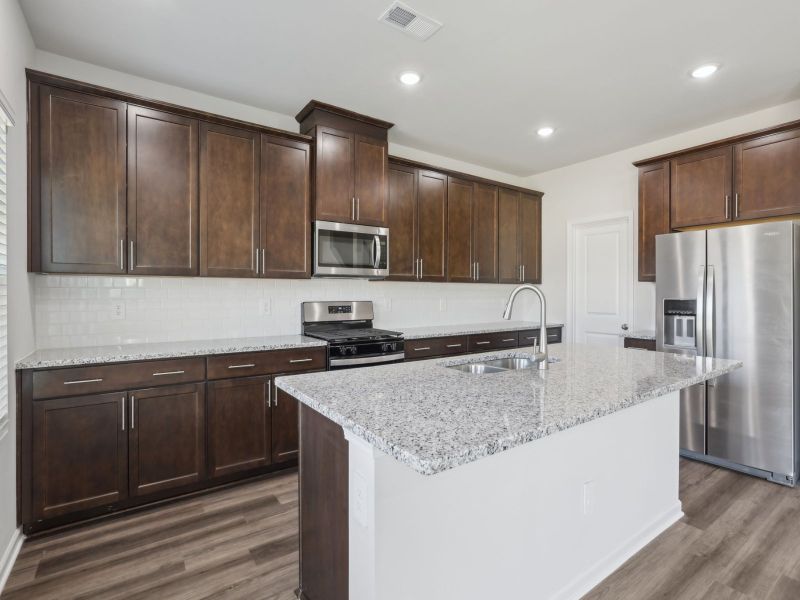 Kitchen in the Dakota floorplan at 199 White Birch Lane.