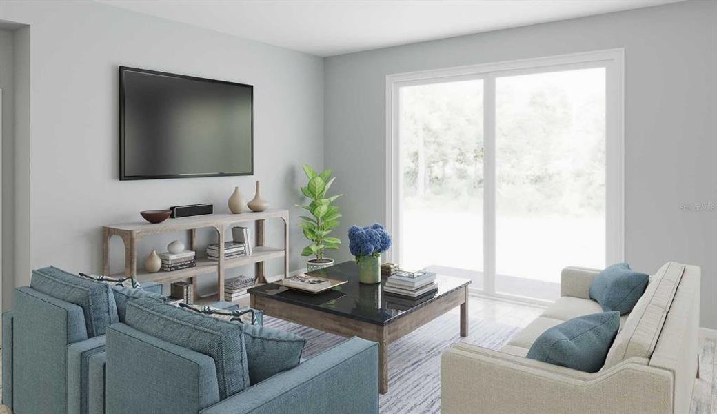 Furnished interior view inside a new home in Meridian Parks, Orlando (Image 7).