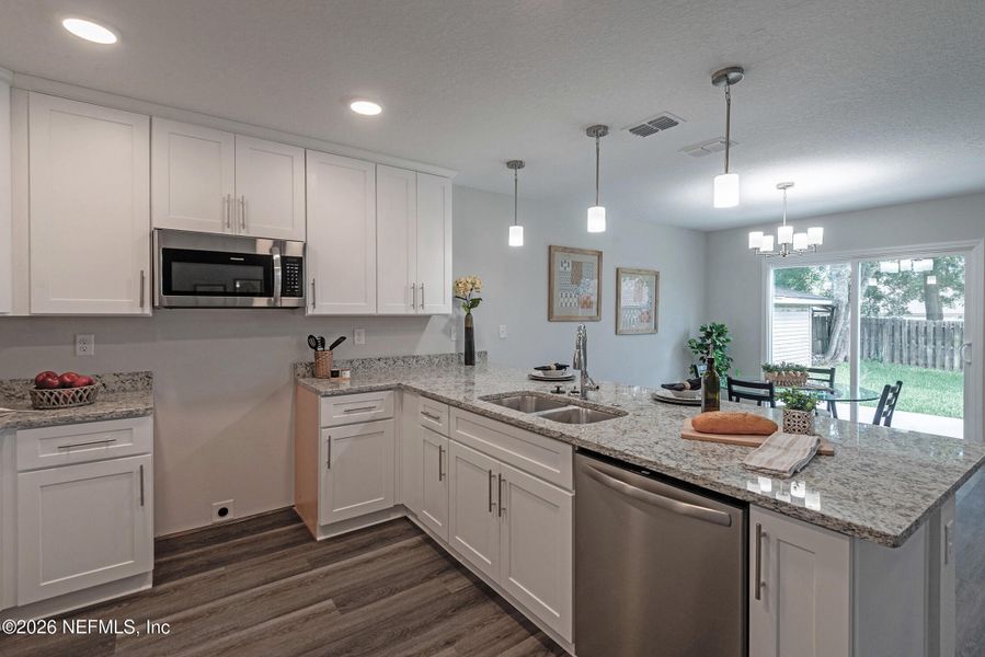Furnished interior view inside a new home in , Jacksonville (Image 22).
