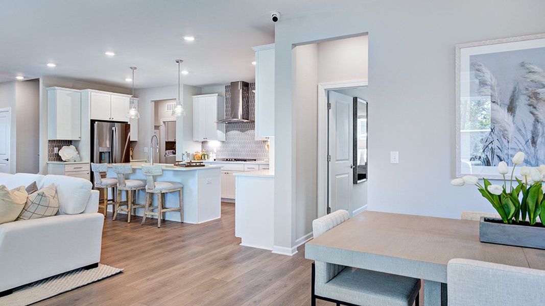 Representative furnished interior of a home built from the Newport by Taylor Morrison in Hidden Creek, Cary (Image 11).