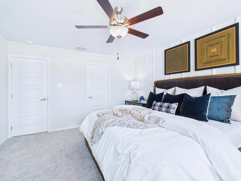 Representative furnished interior of a home built from the The Gillian C by Davidson Homes LLC in Cedar Heights, San Antonio (Image 26).