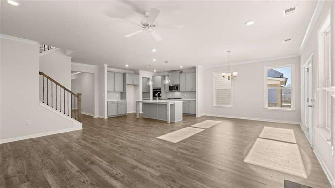 Spacious, unfurnished interior of a new home in Water Oak Estates, Lawrenceville (Image 17). Spacious, unfurnished interior of a new home in Water Oak Estates, Lawrenceville (Image 17).