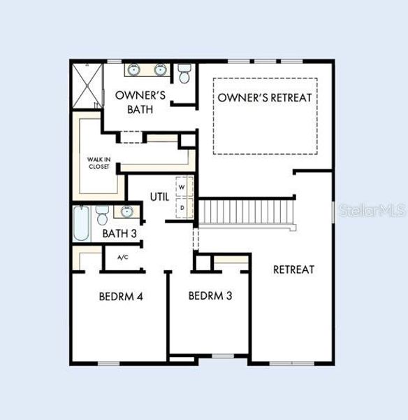 2D floor plan layout of this home in North River Ranch – Garden Series, Parrish, FL (Image 4). 2D floor plan layout of this home in North River Ranch – Garden Series, Parrish, FL (Image 4).