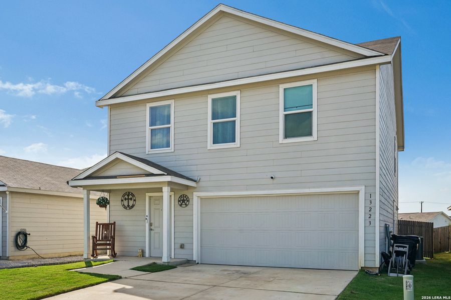 Front exterior of a new home in Mission del Lago, San Antonio, TX, highlighting curb appeal (Image 21). Front exterior of a new home in Mission del Lago, San Antonio, TX, highlighting curb appeal (Image 21).