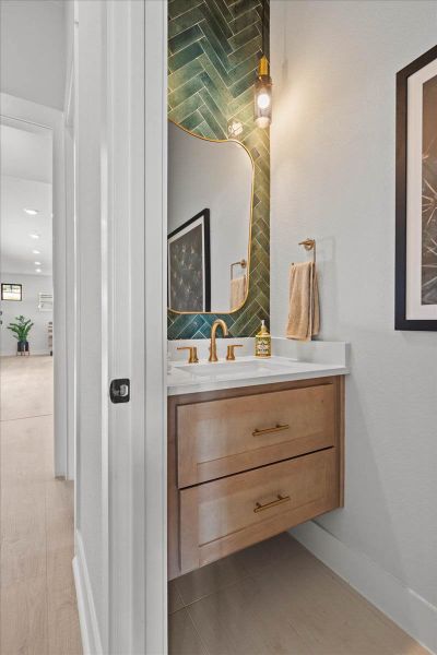 Furnished interior view inside a new home in Sweetwater, Austin (Image 44).
