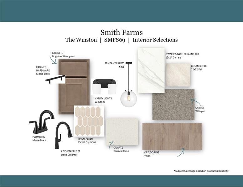 Sample of building materials used in homes in Smith Farms, Murfreesboro (Image 40). Sample of building materials used in homes in Smith Farms, Murfreesboro (Image 40).
