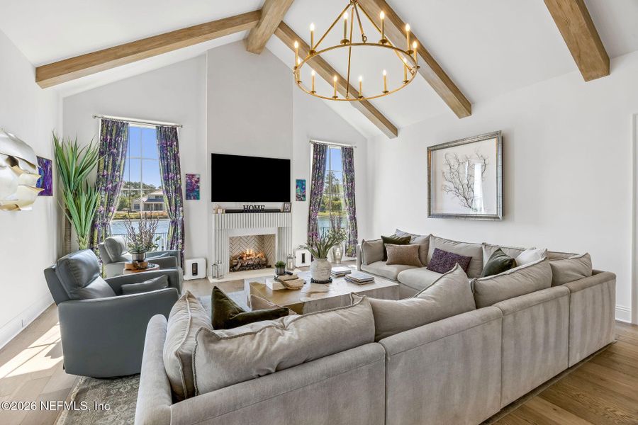 Furnished interior view inside a new home in , Jacksonville (Image 13).