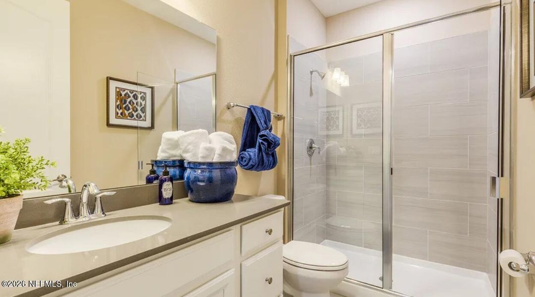 Furnished interior view inside a new home in Silver Falls Single Family at SilverLeaf, St. Augustine (Image 10).