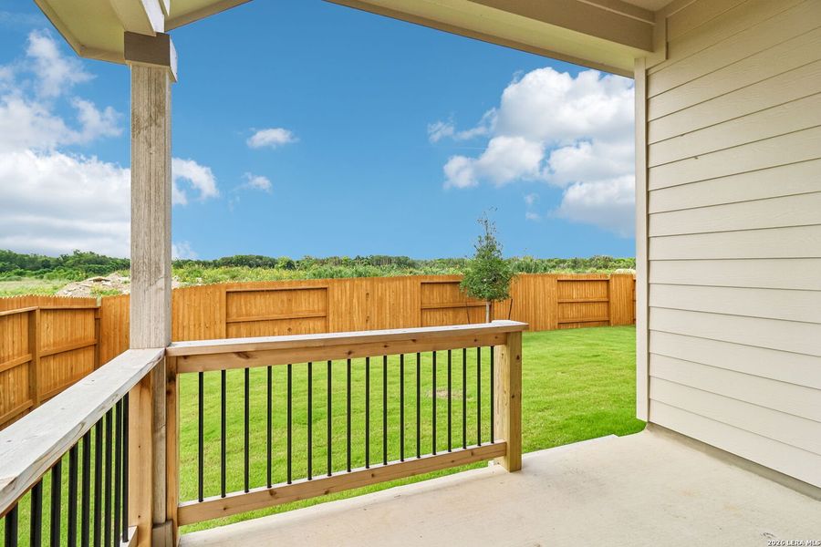 Exterior details and patio area of a home in Stream Waters, Seguin (Image 21). Exterior details and patio area of a home in Stream Waters, Seguin (Image 21).