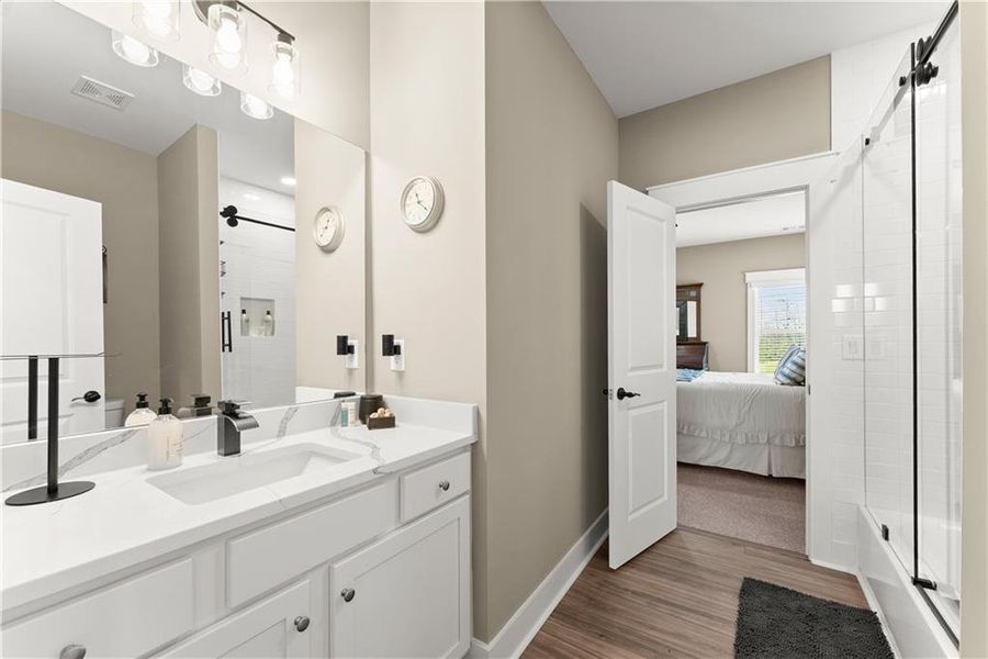 Furnished interior view inside a new home in , Dawsonville (Image 35).