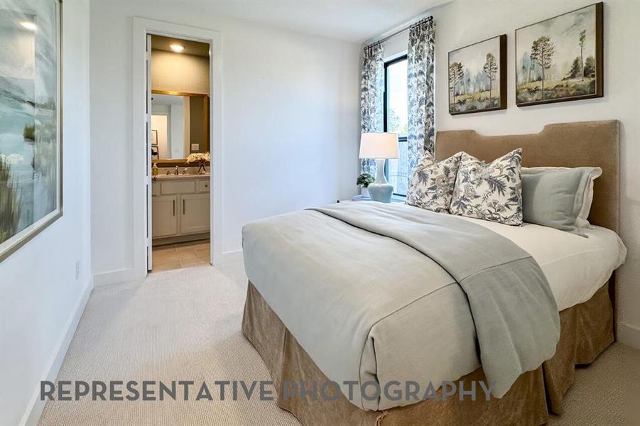 Furnished interior view inside a new home in Sandbrock Ranch, Aubrey (Image 8).