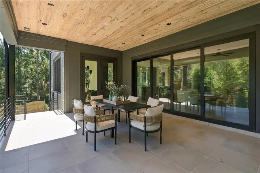 Exterior details and patio area of a home in , Atlanta (Image 30).